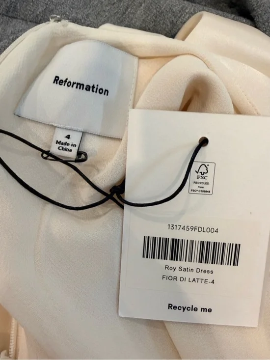 Reformation Roy Cream High-Neck Maxi Gown - Picture 8 of 16